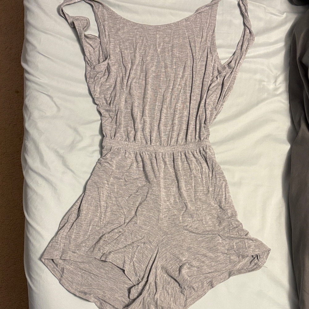 Old Navy Heather Gray Sleeveless Romper